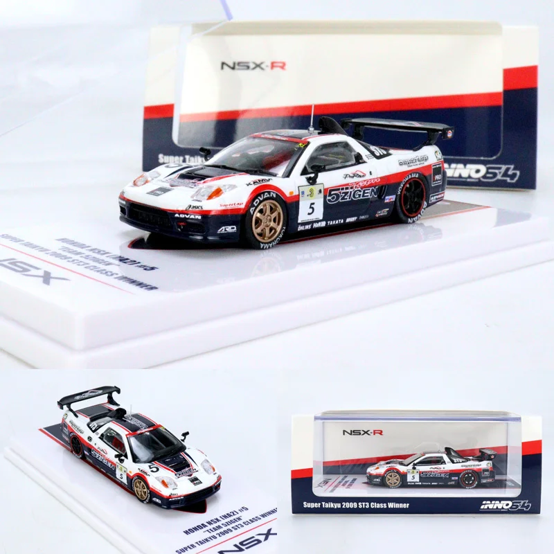 

INNO 1:64 HONDA NSX No. 5 NA2 2009 ST3 CLASS WINNER alloy car model collection ornaments gifts for boys