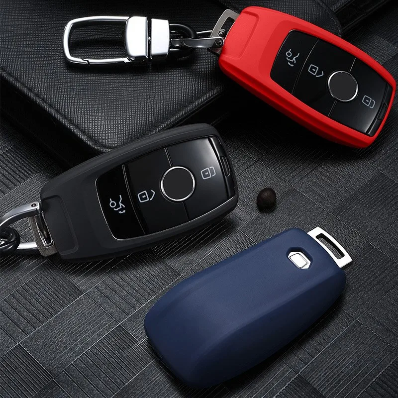 

Car Key Case Cover Fob Chain Suit For Mercedes Benz Key Fob Cover Case A B G S E C Class W205 W213 C217 W177 W247 C257 W167 W463