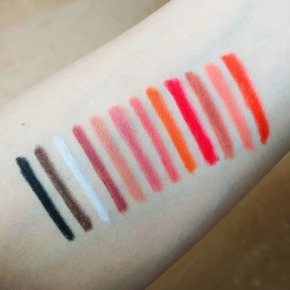 12 цветов/набор подводка для губ