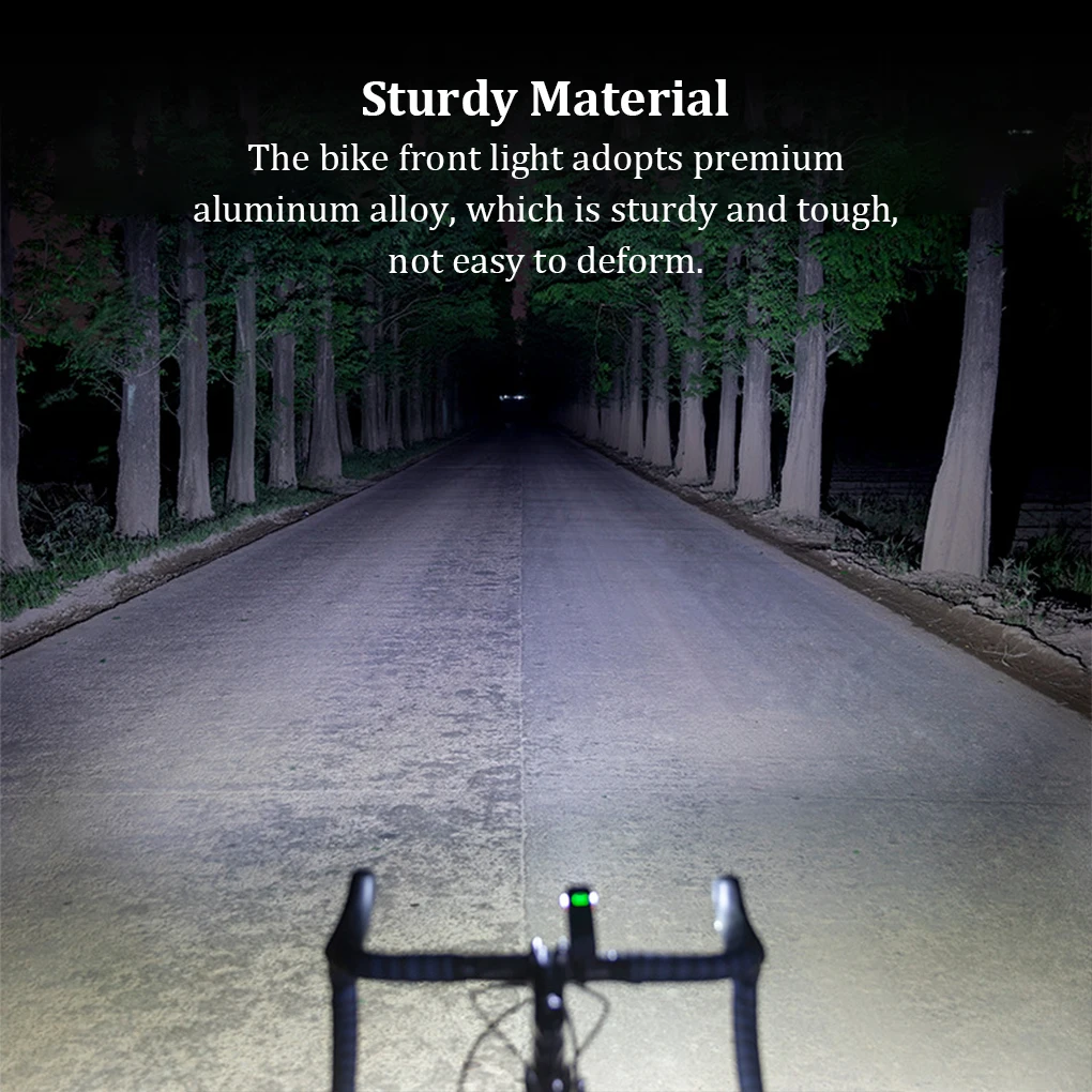 

Bike Front Light Compact Hoisting Powerful Lantern USB 4800mAh Multifunctional Flashlight Waterproof Lamp Night Riding