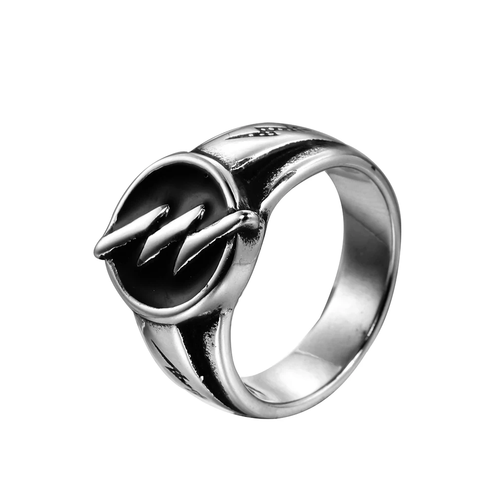 Men's ring 316L stainless steel ring hip-hop lightning classic friends lovers jewelry best gift wholesale