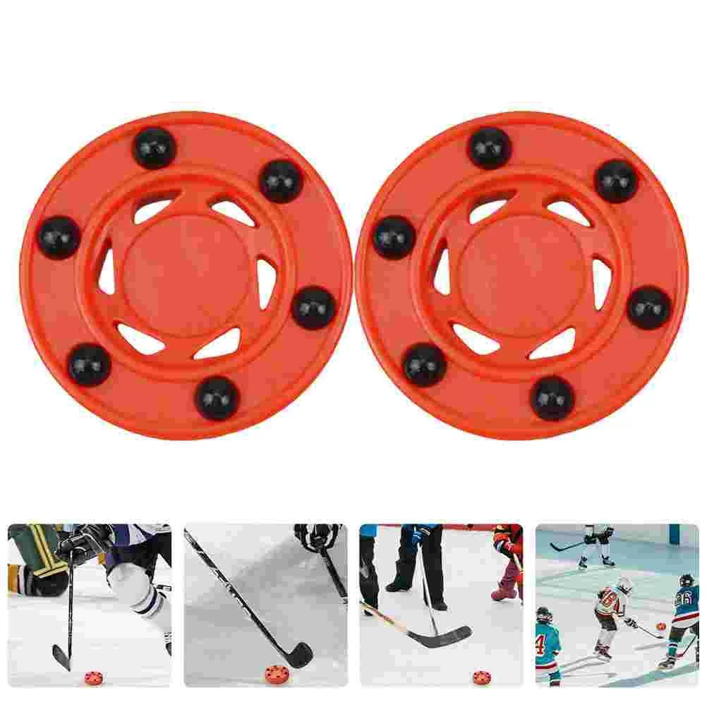 

2pcs Training Roller Hockey Game Puck Street Hockey Puck Inline Hockey Street Hockey Puck Training Puck Hockey Practicing