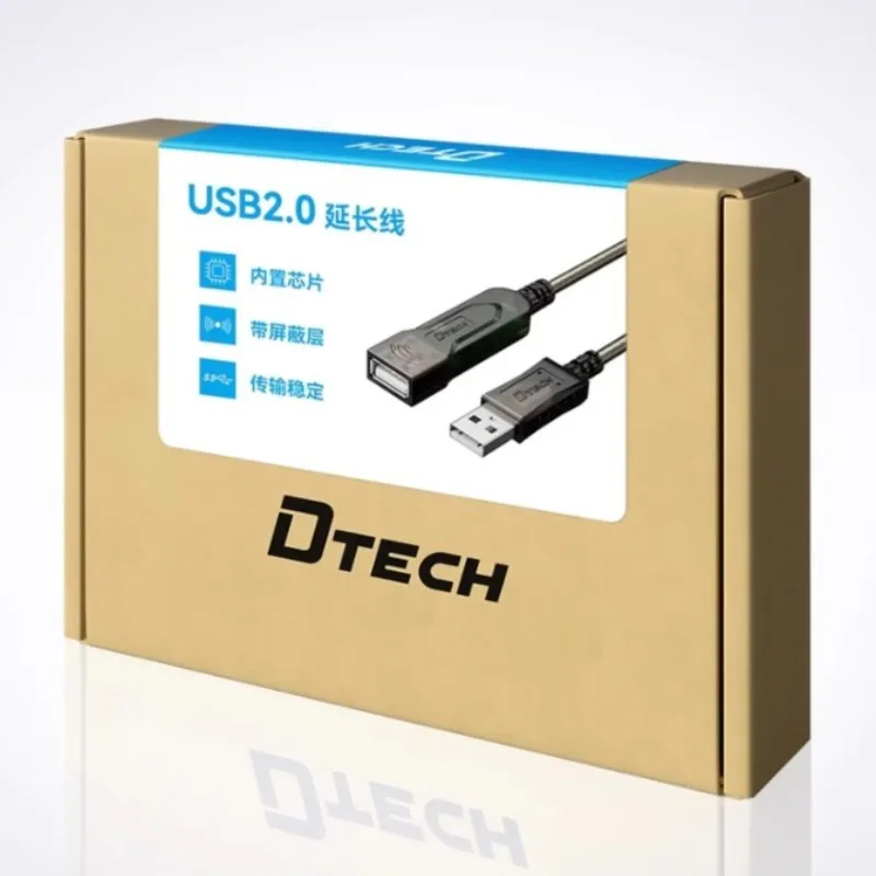 Фото DTECH DT-5042 (2-й) USB2.0 «папа» — «мама» USB, удлинительный кабель на большие расстояния длиной 25 м №4