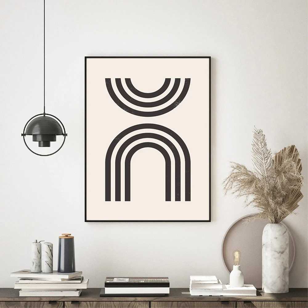 RELIABLI ART Абстрактная геометрическая картина на холсте