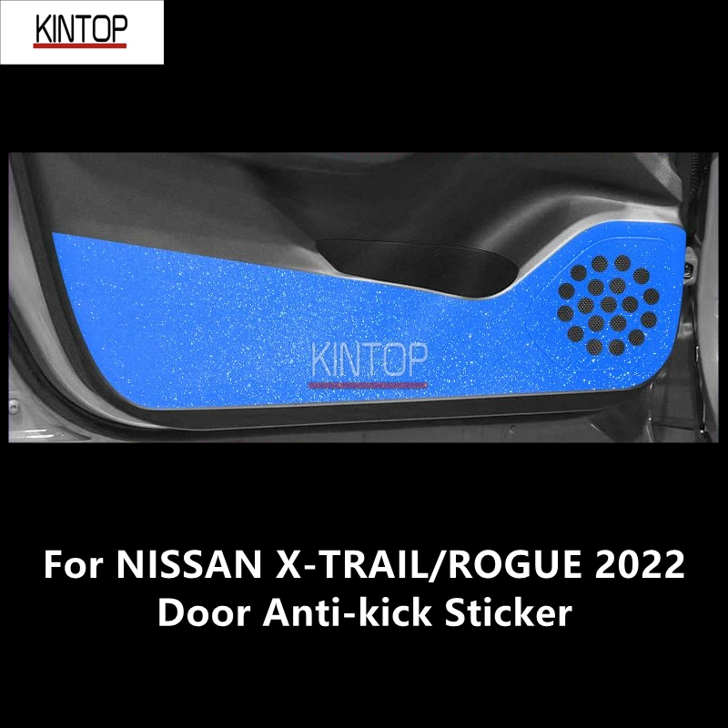 

For NISSAN X-TRAIL/ROGUE 2022 Door Anti-kick Sticker Modified Carbon Fiber Interior Car Film Accessories Modification