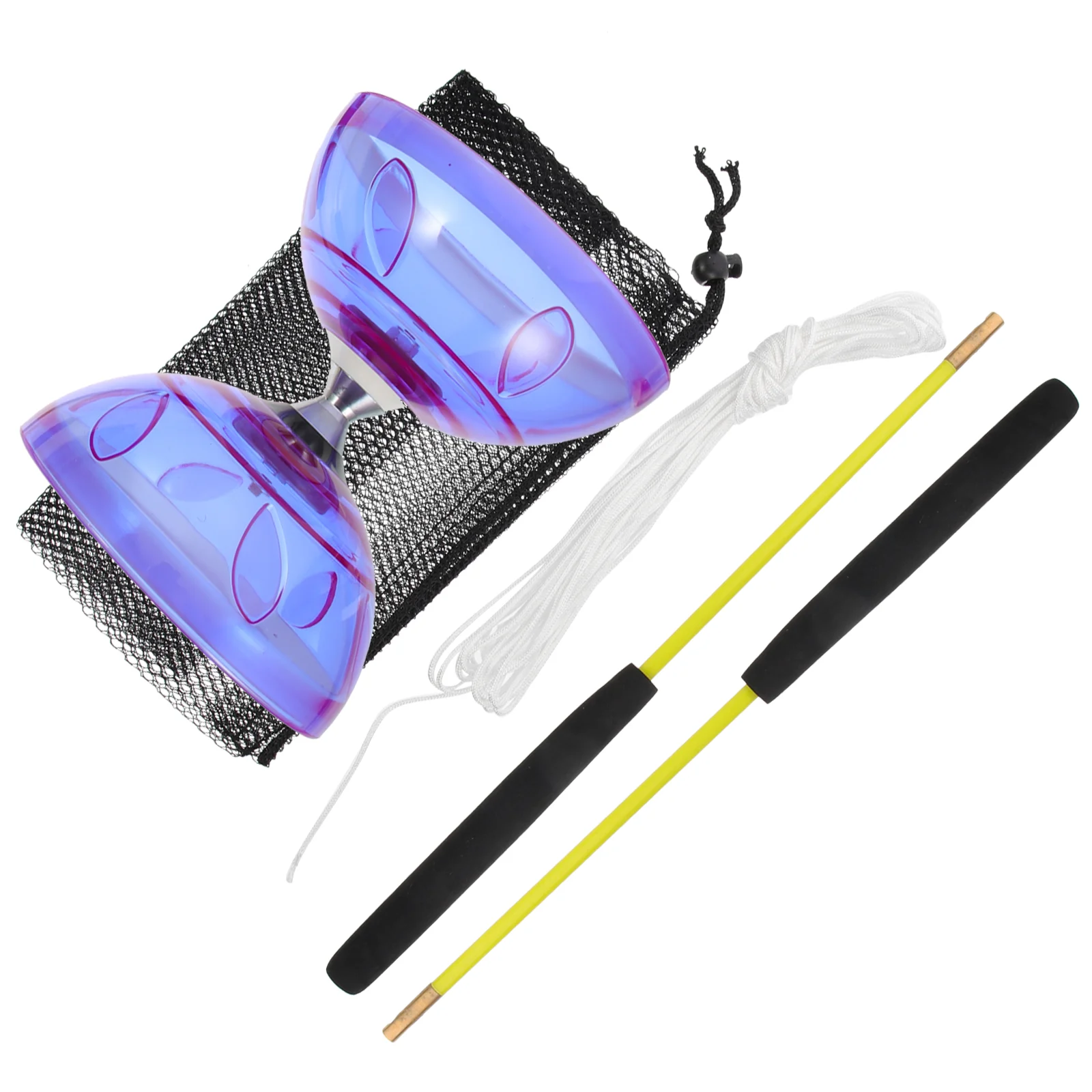 

Diabolo Yoyo Chinese Toy Set Kids Bearing Juggling Toys Sticks Professional Fitness Diablo Triple The Elderly Diabolos Stick
