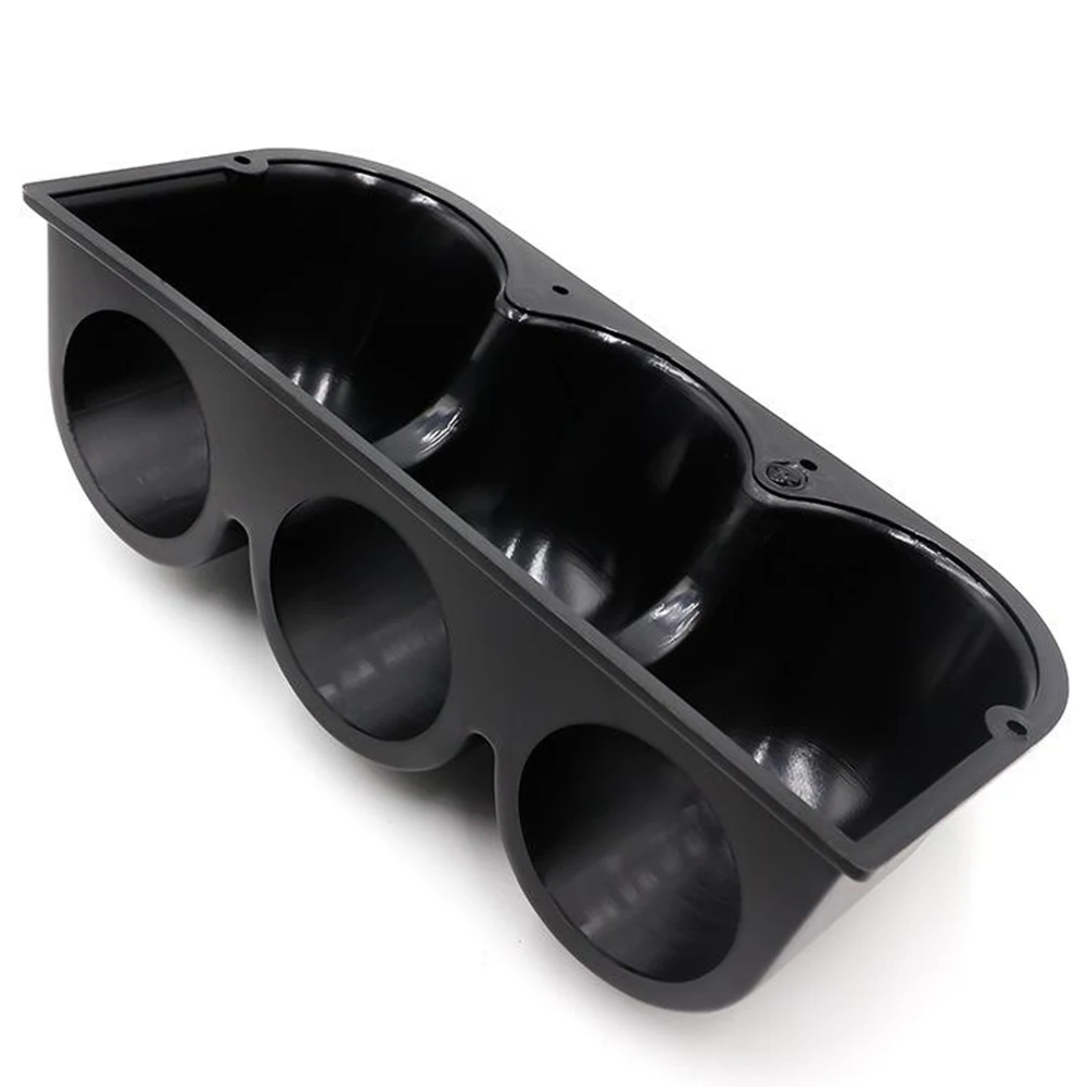 

1 X 3 Hole Black Gauge Pod 2\\'\\' 52mm Car 3 Hole Triple Gauge Meter Holder Cup Dash Pillar Mount Pod Panel ABS Plastic