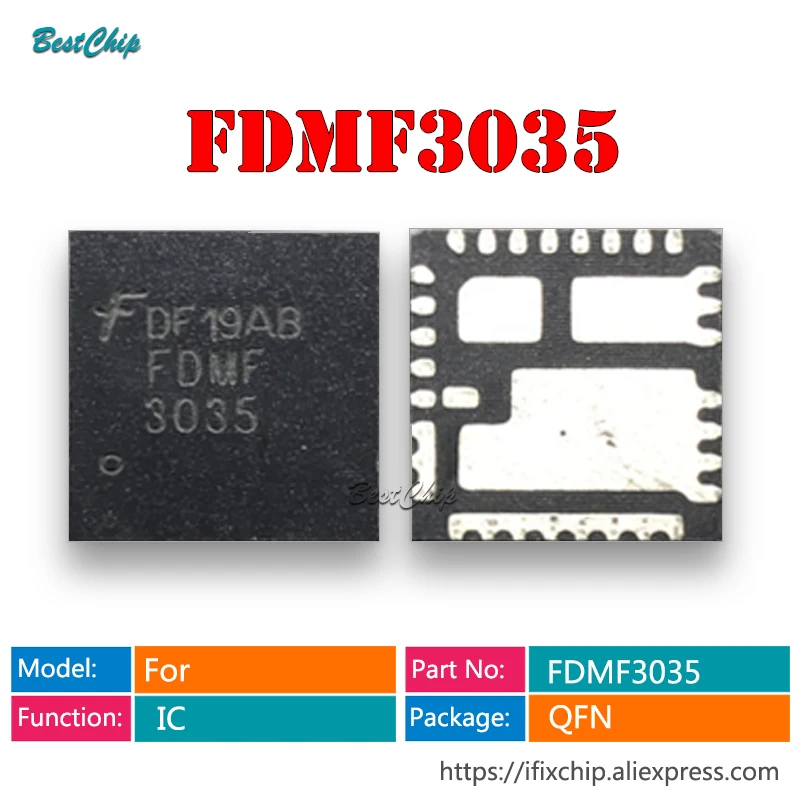 

5 шт. FDMF3035 FDMF 3035 FDMF3037 3037 FDMF3005 FDMF3030 FDMF3039 FDMF3033 QFN