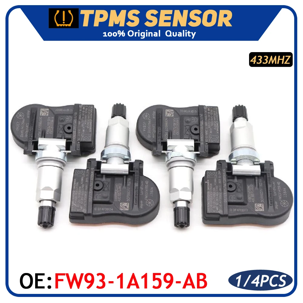 

Автомобильный датчик давления в шинах TPMS FW93-1A159-AB для Land Rover LR4 Discovery Freelander Range Rover Jaguar F-TYPE 433 МГц
