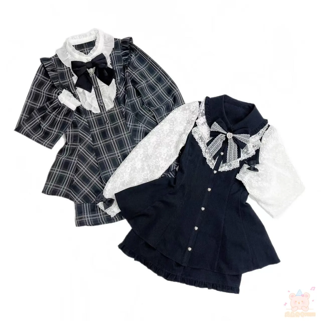 Женский комплект одежды SC новинка 2023 Осеннее кружевное платье с длинным рукавом