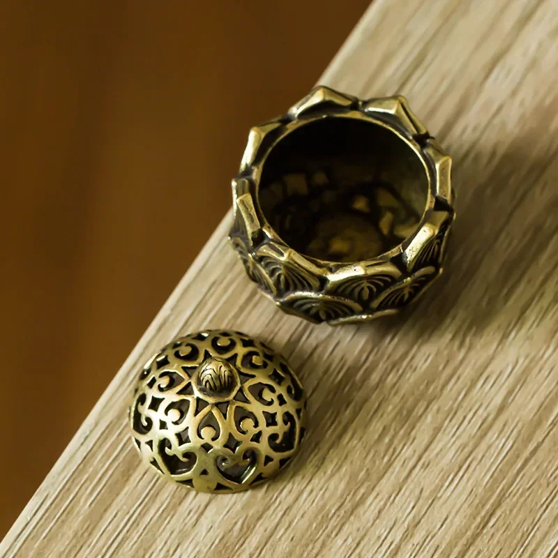 1 шт. декоративная курильница в стиле ретро медь маленький держатель для