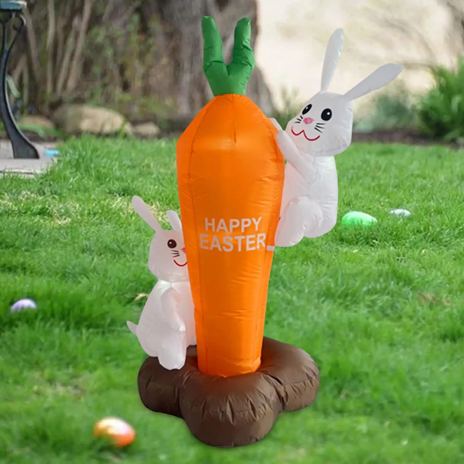 

Easter Inflatable Party Carrot Build in Lights Decoration for Home 70.87inch