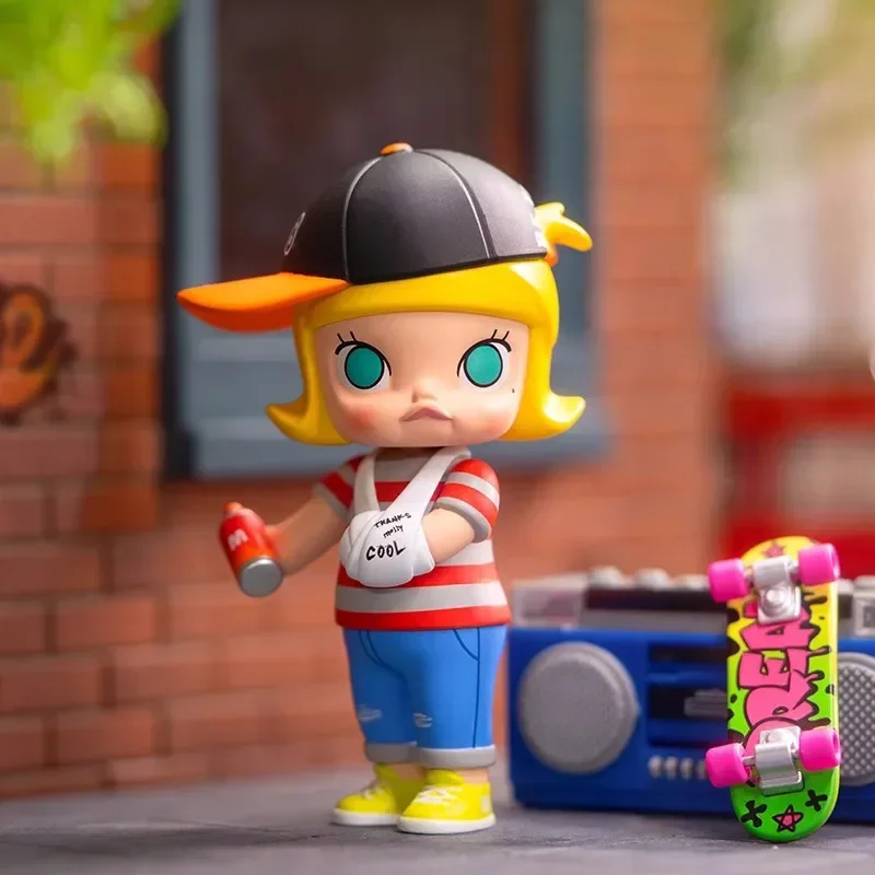 Фото Pop Mart Molly My Childhood Series Аниме Фигурка Угадай Сумка Орнамент Фигурки Домашний Декор Настольные Куклы Модель Подарок №5