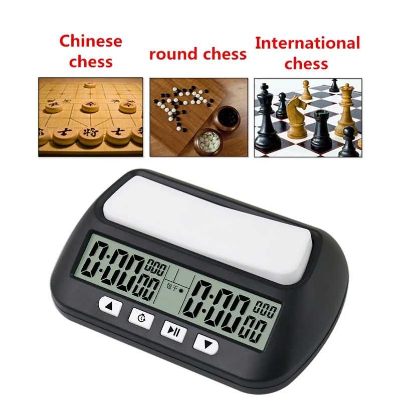 

Professional Chess Clock Compact Digital Watch Count Up Down Timer Board Game Stopwatch Bonus Competition Hour Meter Drop Ship