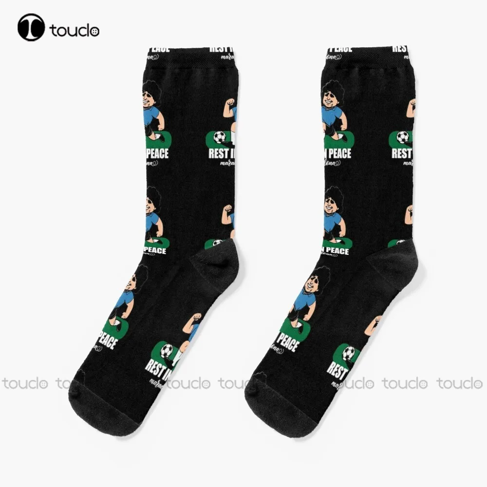 

Rest In Peace Maradona Socks Warm Socks 360° Digital Print Unisex Adult Teen Youth Socks Personalized Custom Gift Funny Sock