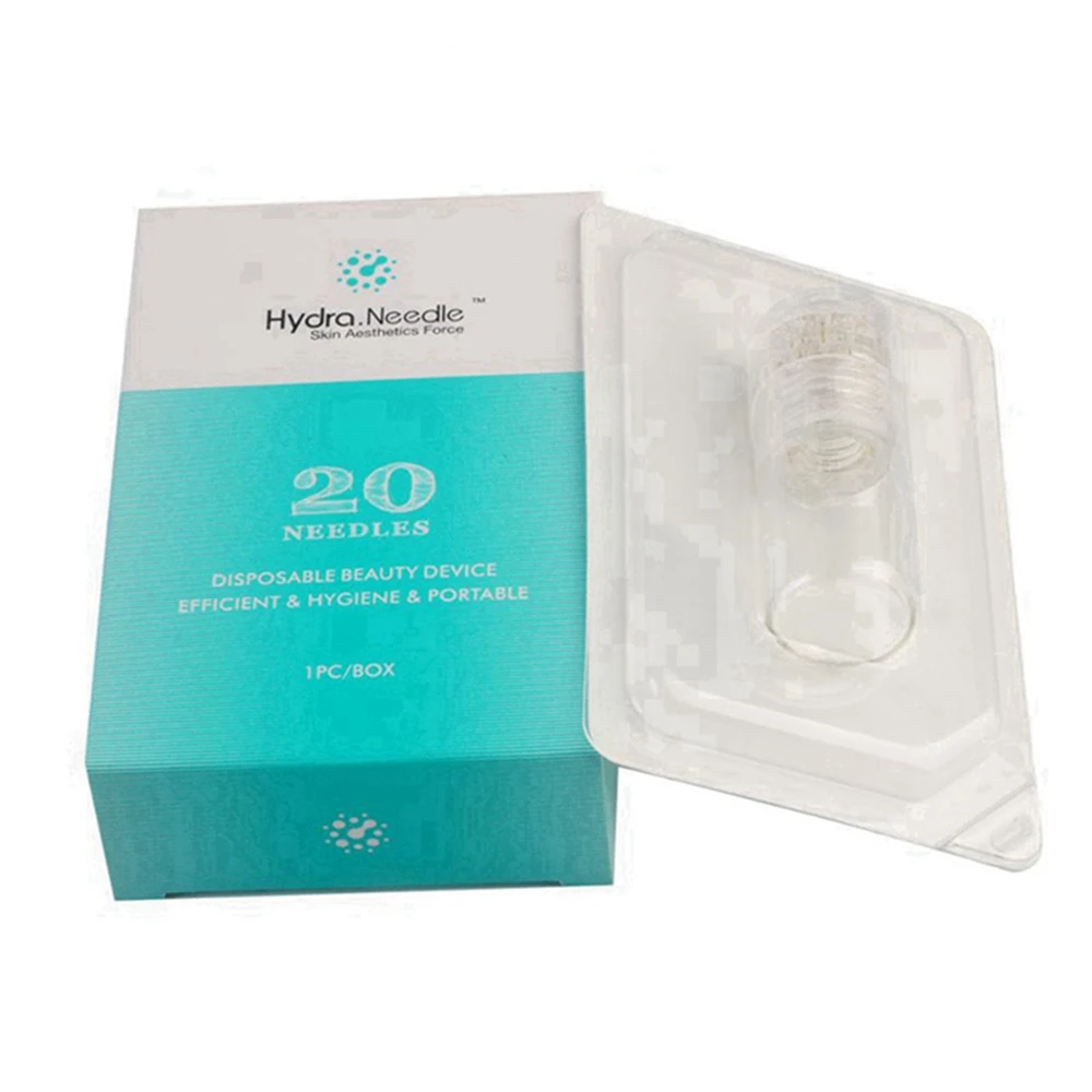

FDA Hydra 20 Pin Microneedle Titanium Tips Derma Needles Skin Care Beauty Tool Anti Aging Whiten Bottle Reusable