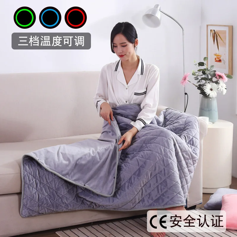 

Electric Heated Blanket Winter Large Warm Blanket Wearable 5V USB Powered By Power Banks Bed Warmer Blanket Body Heater Washable