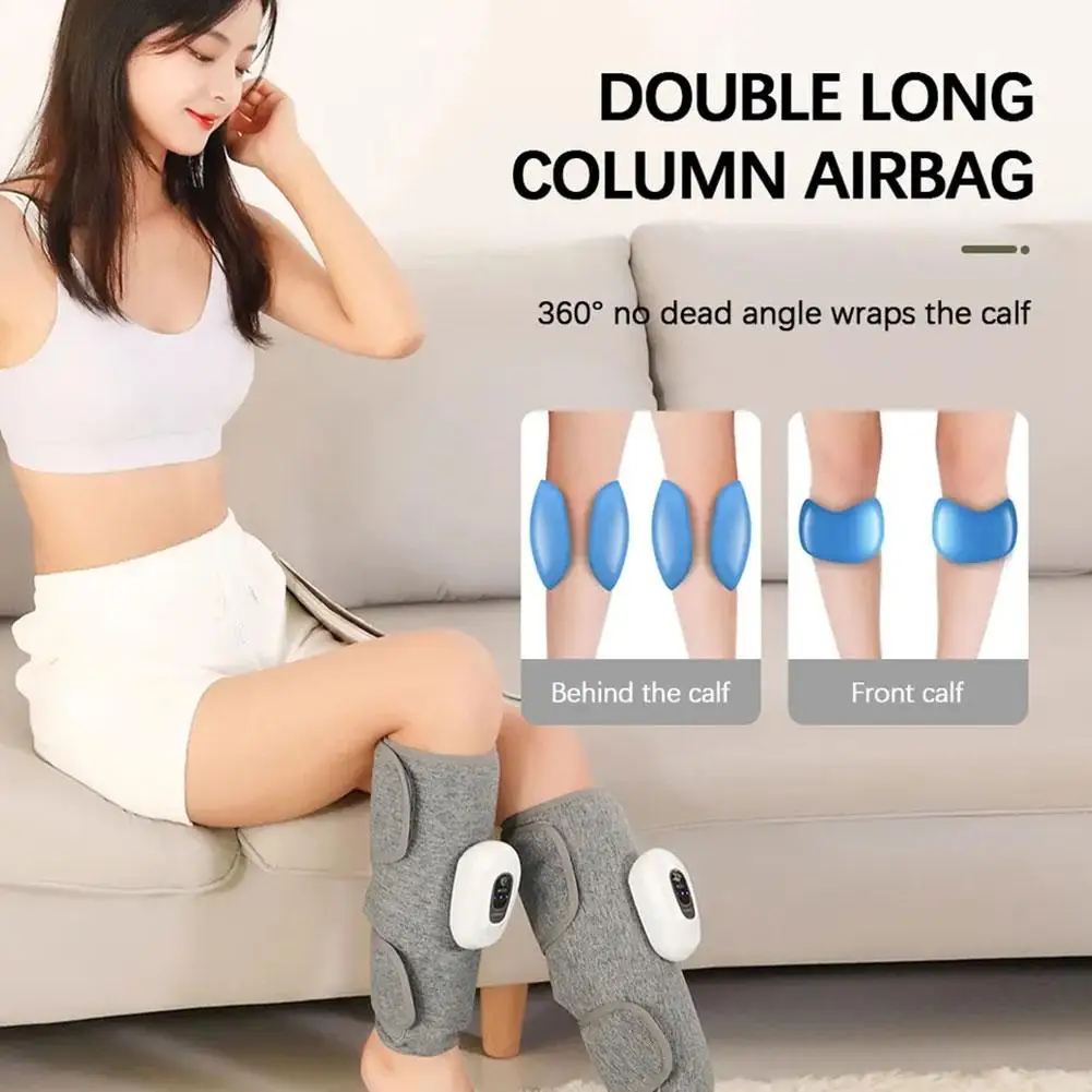 

3 Modes Calf Massager Electric Leg Massage Device Double Relieve Massage Pressure USB Longcolumn Muscle Air Charging I6O0