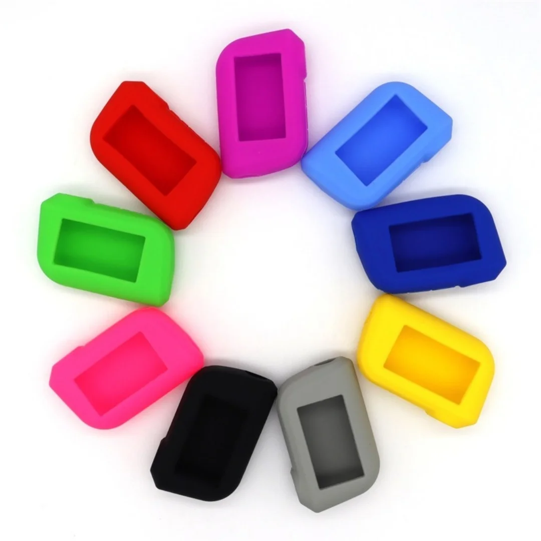 New Silicone Auto Key Case for Starline A93 A63 Russian Version Two Way Car Alarm LCD Remote Controller Keychain Fob Cover