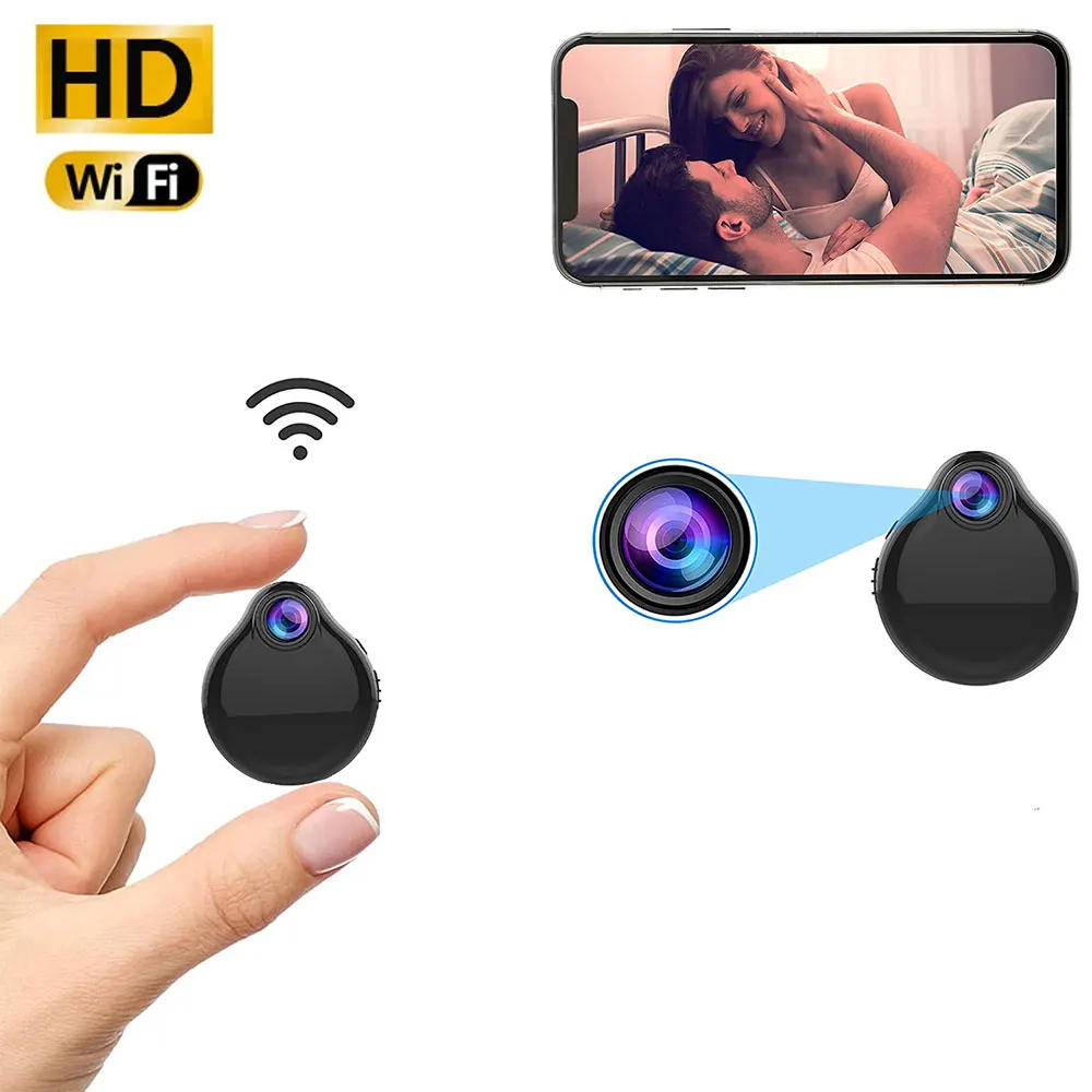 WiFi Web Cam Mini Camera IP Webcam HD 1080P Wireless Small Camcorder Micro Infrared Night Vision Audio Video DVR Recorder SP | Электроника