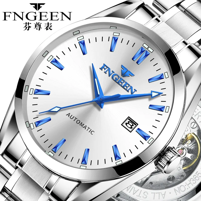 

2022 FNGEEN Watch Men Automatic Mechanical Clock Fashion Military Watches Men Stainless Steel Waterproof Watches