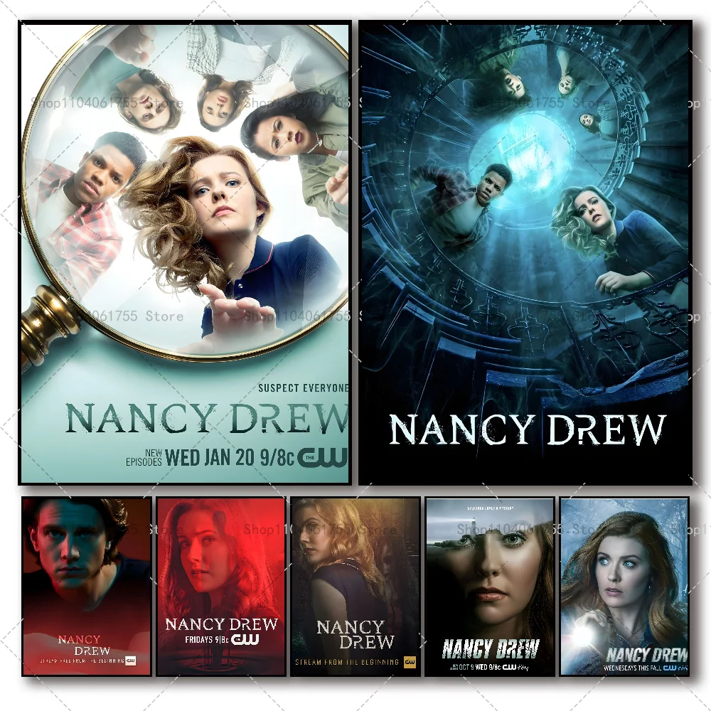 1 шт. фильм Нэнси Дрю плакат самоклеящаяся художественная водостойкая бумажная