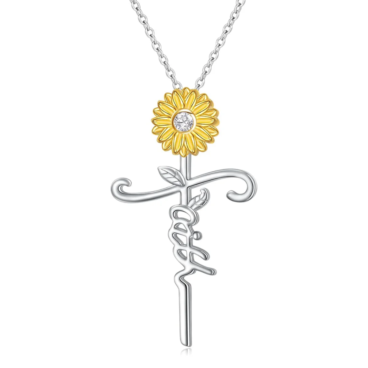 Новое весенне-летнее ожерелье с подвеской навсегда в виде буквы подсолнуха