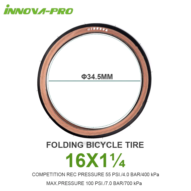 INNOVA Folding Bike Tires 16/20 inch Wire Tire 349 451 ULTRA SPORTS Bicycle Tyres 16'' 20'' Tyre for Gravel Small wheel max |
