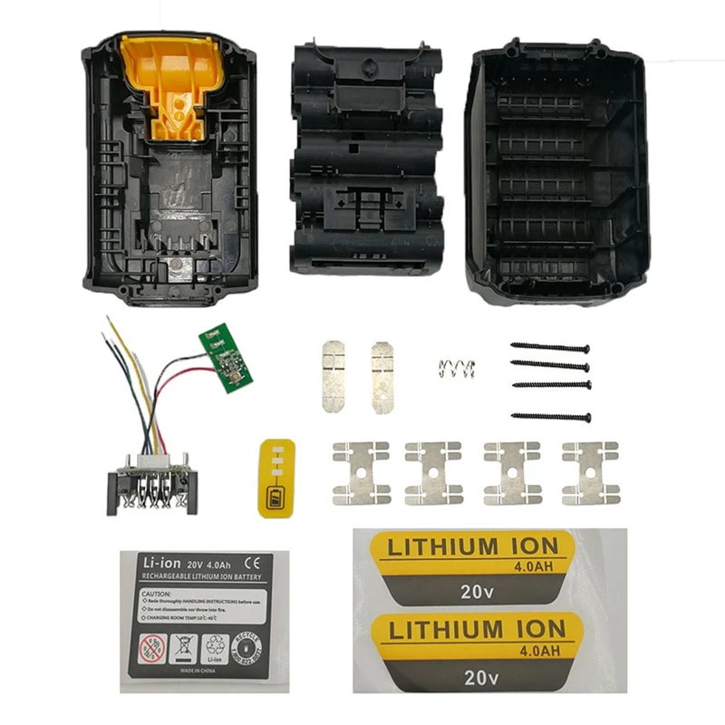 

Пластиковый Чехол для аккумулятора DCB200 (без аккумулятора), печатная плата для Dewalt 18 в 20 в, литий-ионный аккумулятор DCB200