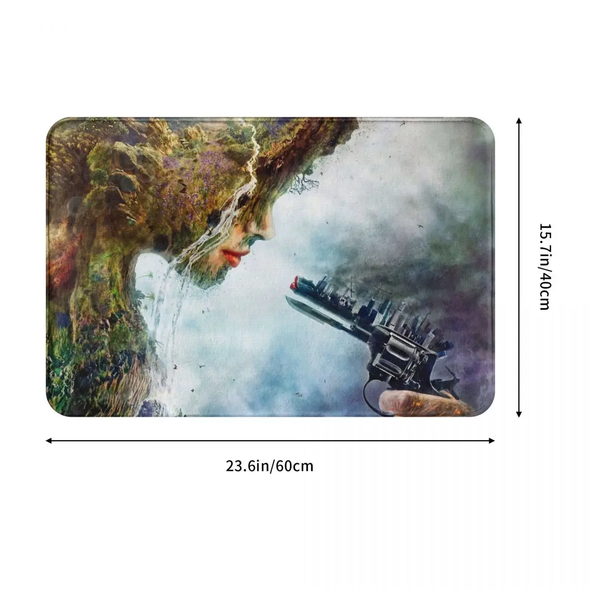 Коврик дверной Противоскользящий с мультяшным рисунком |