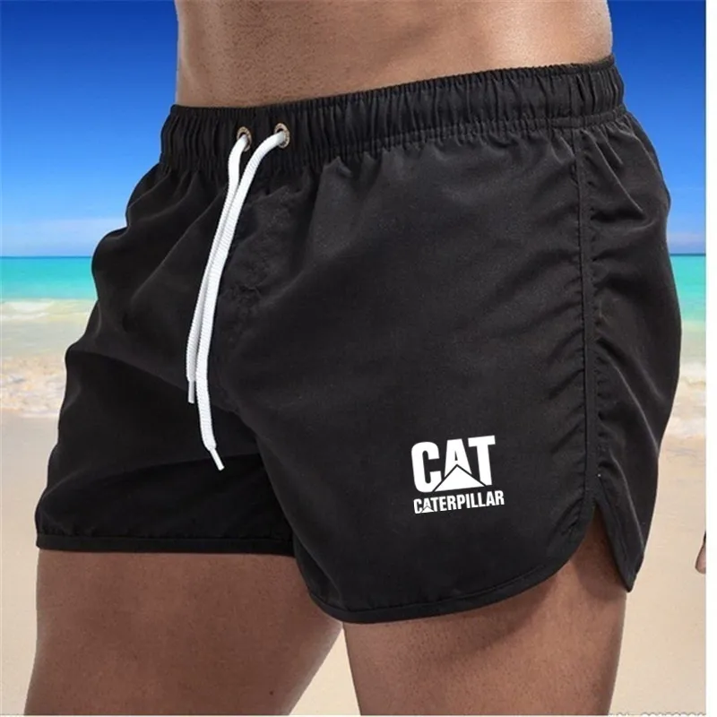 

New Mens Swim Shorts Quick Dry Summer Beach Board Swimwear Fashion Volley Shorts CAT Swimming Trunks Shorts