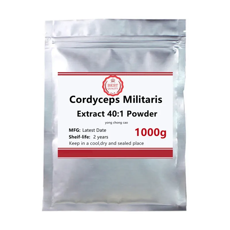 

Чистый натуральный экстракт Кордицепса милитари 50-1000 г, порошок кордицеппина 40:1, повышает общий иммунитет, защищает почки и печень
