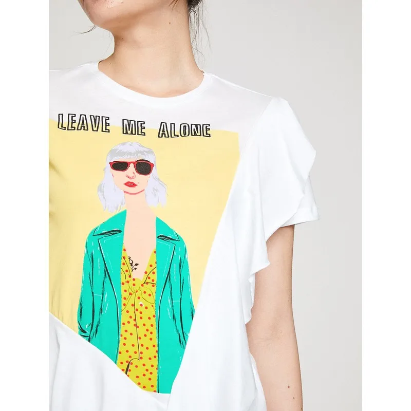 

Women's Writing Printed T-Shirt T Shirt Y2K Top Nostalgic Summer Women T-Shirt Anime Bluz