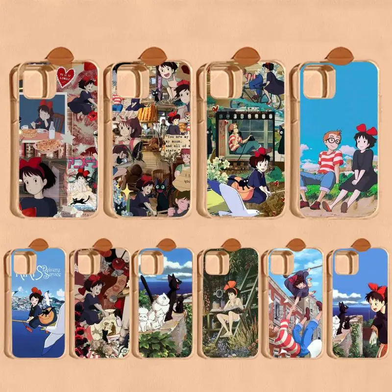 

Kikis Delivery Service Phone Case for iPhone 8 7 6 6S Plus X SE 2020 XR XS 14 11 12 13 Mini Pro Max Mobile Case