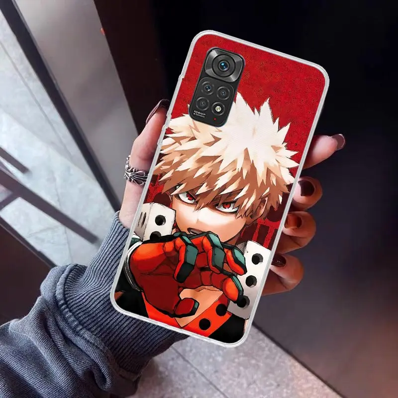 Чехол для телефона Bakugou Katsuki MHA My Hero Xiaomi Redmi Note 10 11 12 13 14 Pro Plus 11S 12S 11T 11E 10S Note14 с мягкой