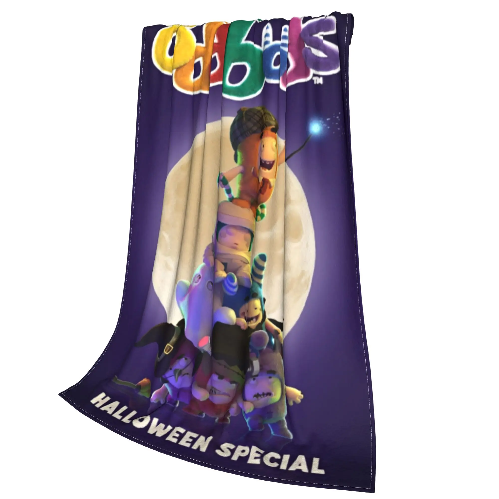 Одеяла O-OD для Хэллоуина Мультяшные одеяла легкие тонкие декоративные в подарок