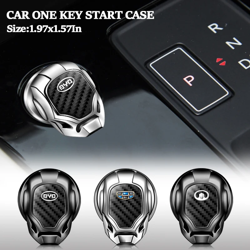

Car One Key Start Button Sticker Decoration for BYD Stromspeicher E6 G3 2014 Repuestos F0 Repuestos F3 G3 F3r Yuan Accessories