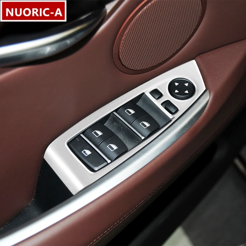 

Стайлинг автомобиля из нержавеющей стали, панель переключателя управления дверью и окном, отделка для BMW 5 серии GT F07 2010-17 LHD, аксессуары для и...