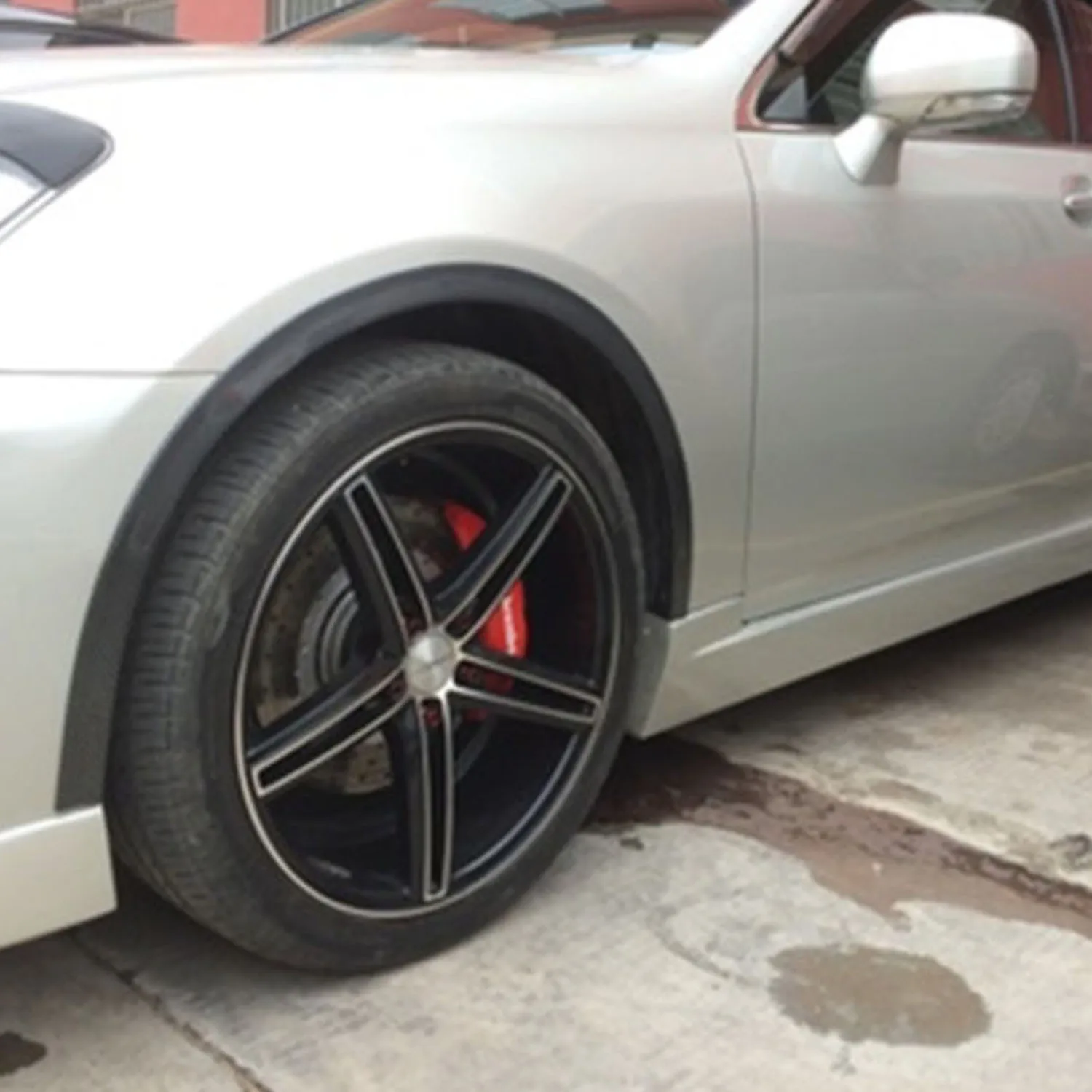 

Rubber Arch Strips Mudguard 2pcs Black Car Vehicle Wheel Protection Universal Practical Nice Latest Anti-collision