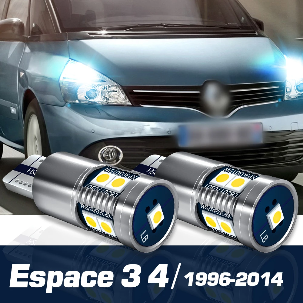 

2x LED Parking Light Clearance Bulb Canbus Accessories For Renault Espace 3 4 1996-2014 2006 2007 2008 2009 2010 2011 2012 2013