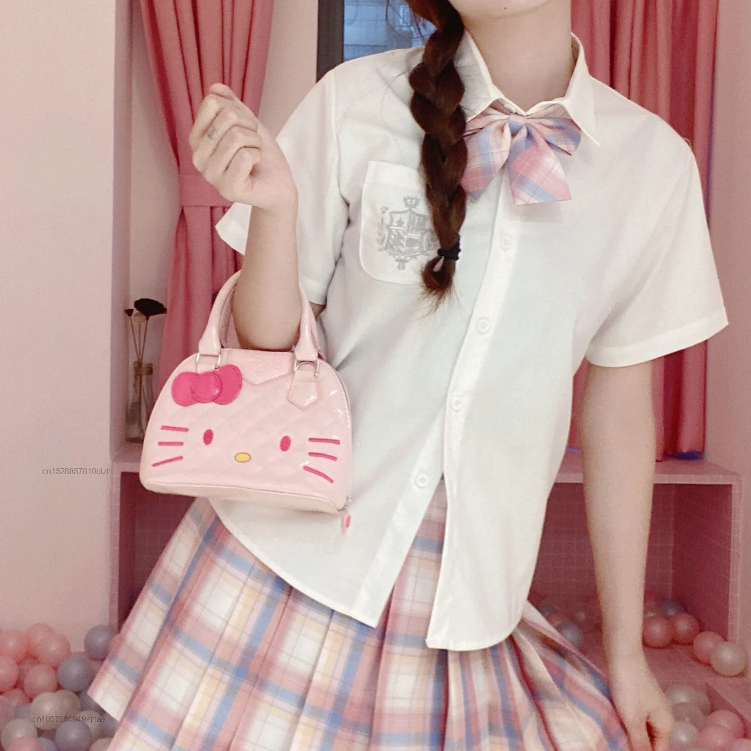 Цена Сумка-мессенджер Hj141u с рисунком Hello Cat, женская, Y2k, миниатюрная Продажа Сумка-мессенджер Hj141u с рисунком Hello Cat, женская, Y2k, миниатюрная