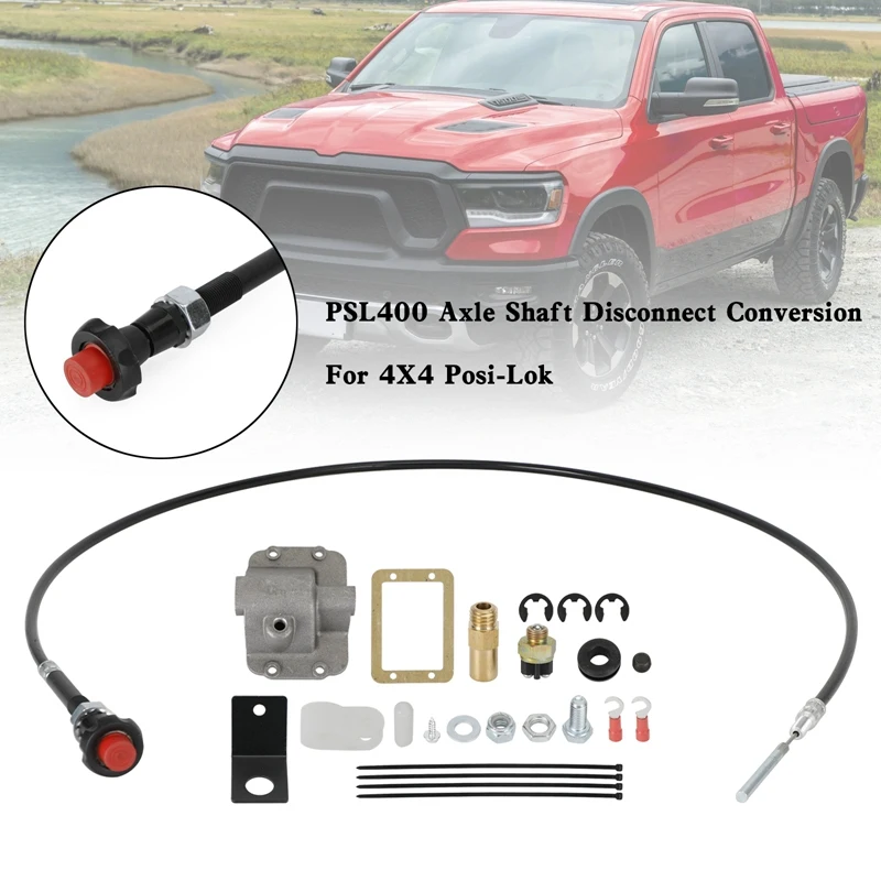 

PSL400 Posi Lok Axle Disconnect Cable Operated Actuator Auto Axle Shaft Disconnect Converter Parts For Dodge Ram 1500 2500 3500