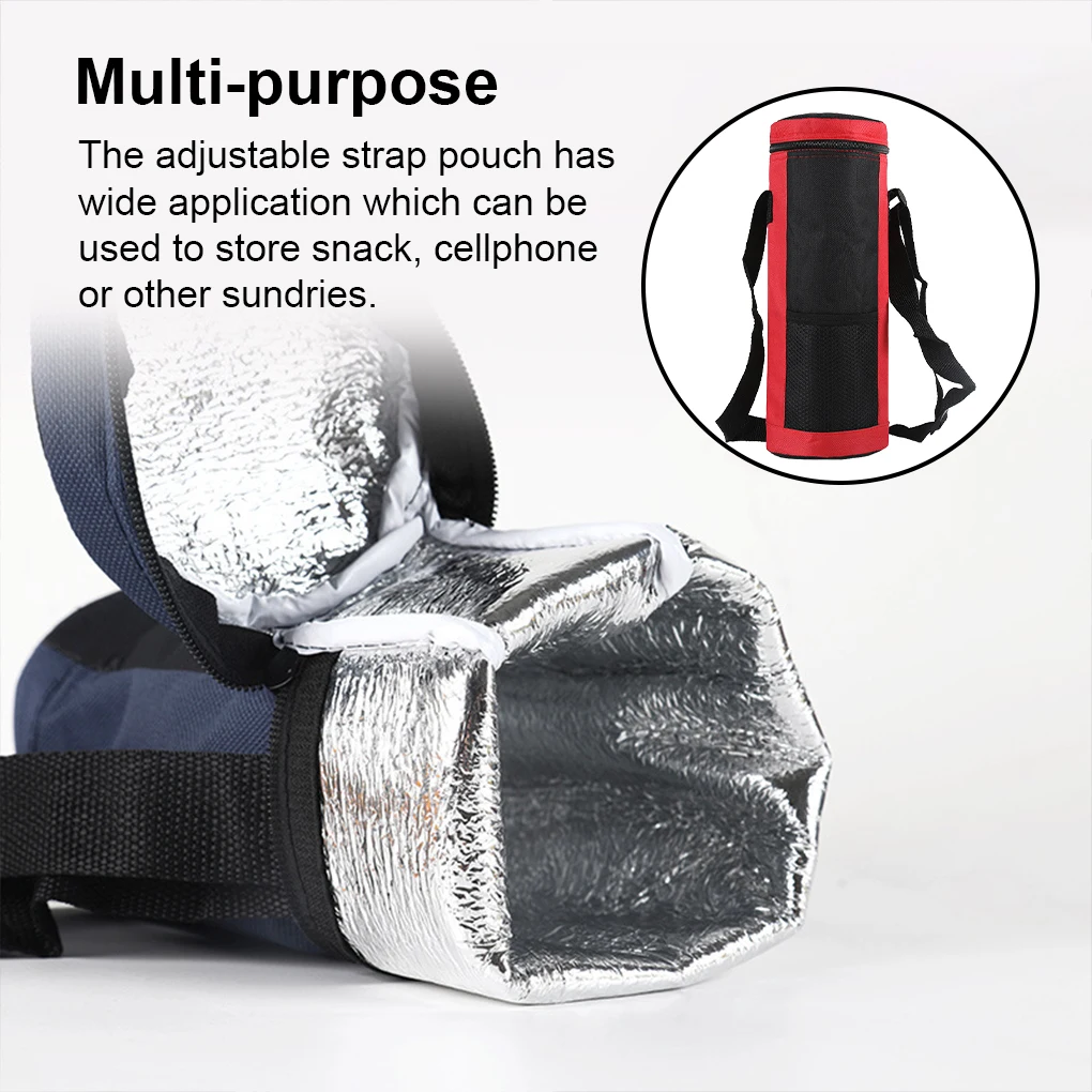 Сумка-холодильник для бутылки с водой регулируемым ремешком водонепроницаемая