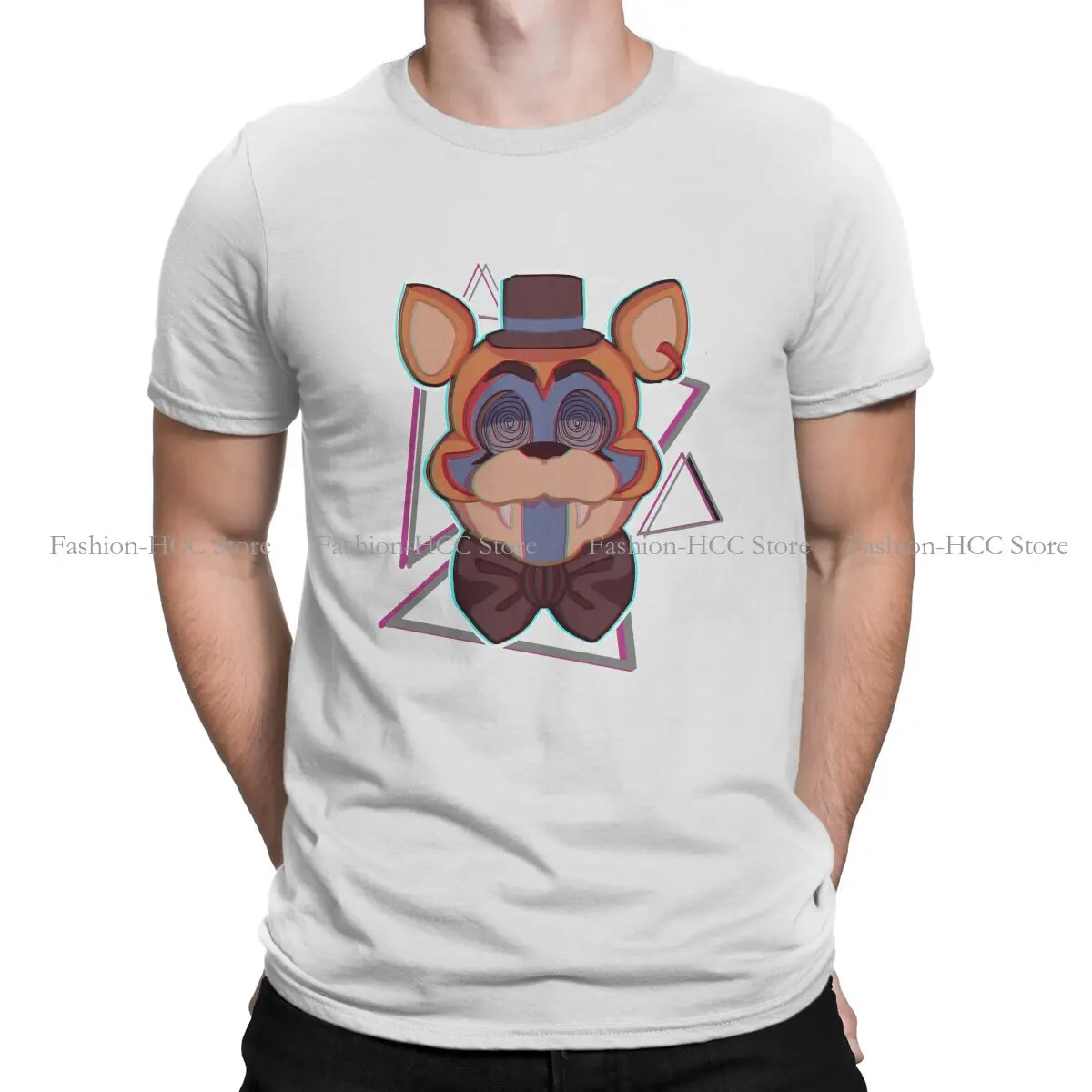 

Футболка для игр FNAF Glamrock Мужская, легкий мягкий свитшот для отдыха, пушистая рубашка, новый дизайн