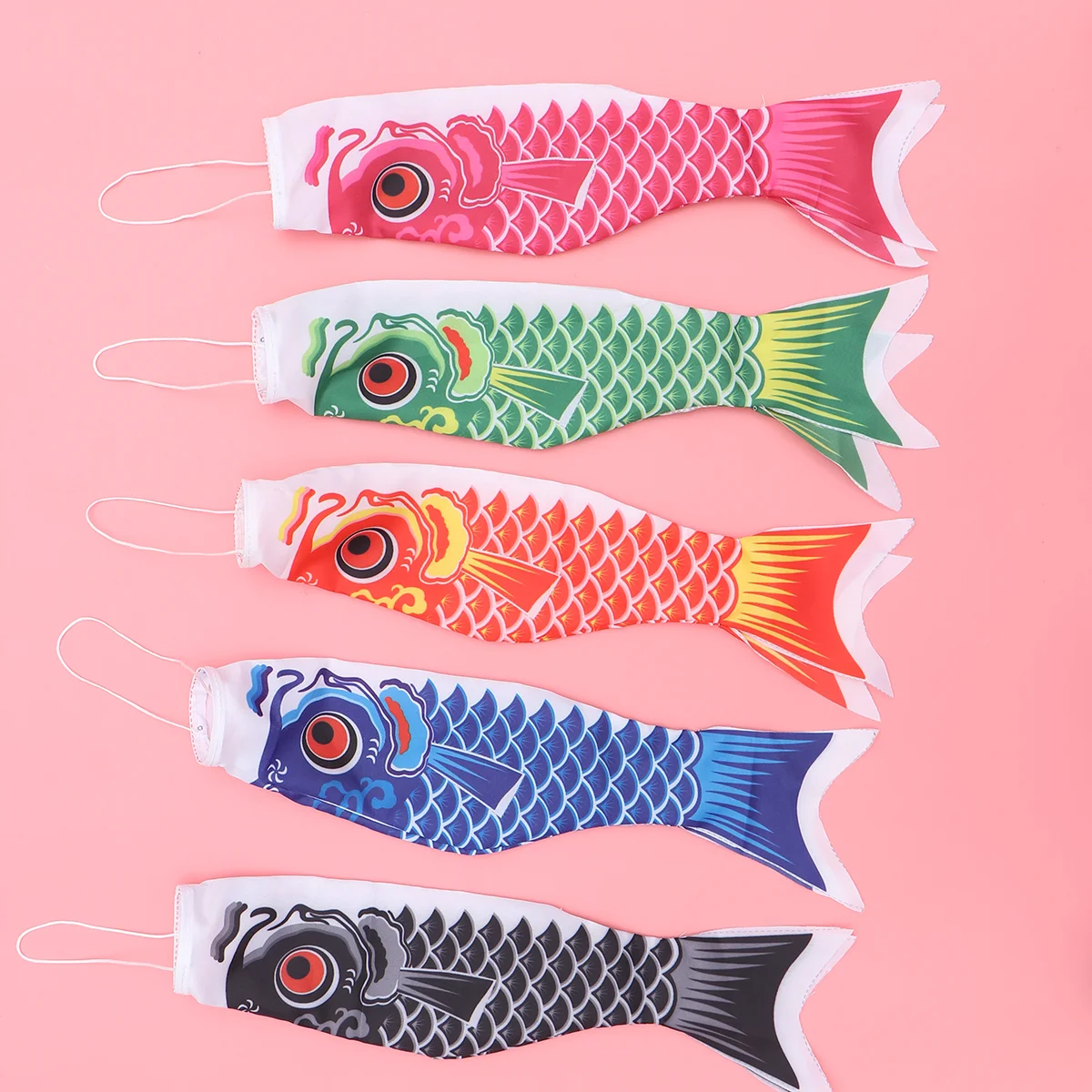 

5 шт. Уличные декоративные ветрозащитные штанги, флаг рыбы, баннер, японский карп, ветрозащитные стринги, рыба, ветровой стример, Koinobori