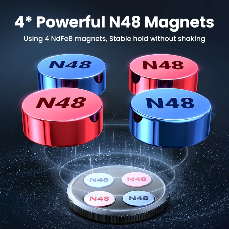 UGREEN Magnetic Car Phone Holder for iPhone 14 13 12 Samsung Xiaomi Car Holder for Phone for Dashboard Mobile Phone Holder Stand