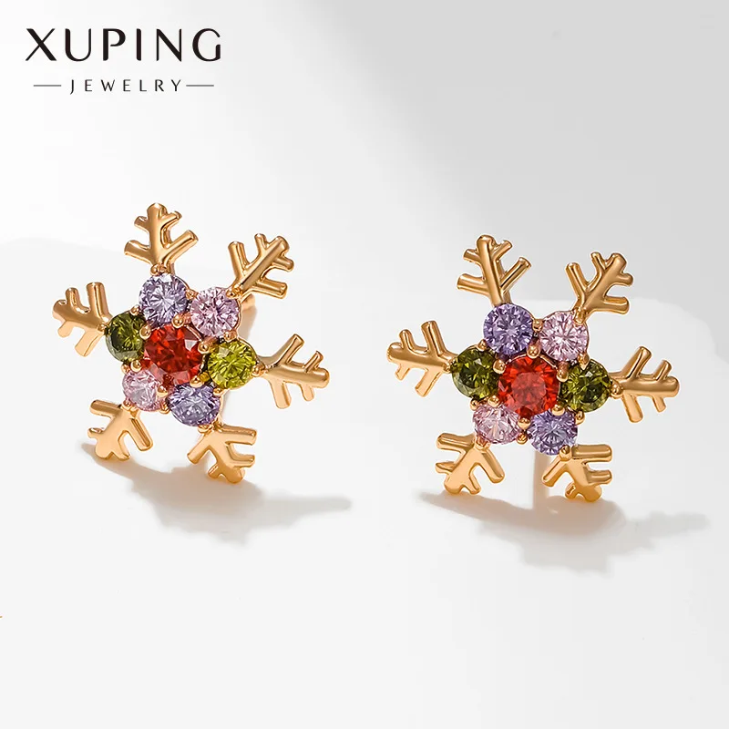 

2022 New Christmas Bells Elk Snowflake Earrings Europe And The United States Autumn And Winter Christmas Earrings Girl