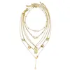 Simple Temperament Lovely Atmosphere Star Moon Popular Lady Necklace Set 6