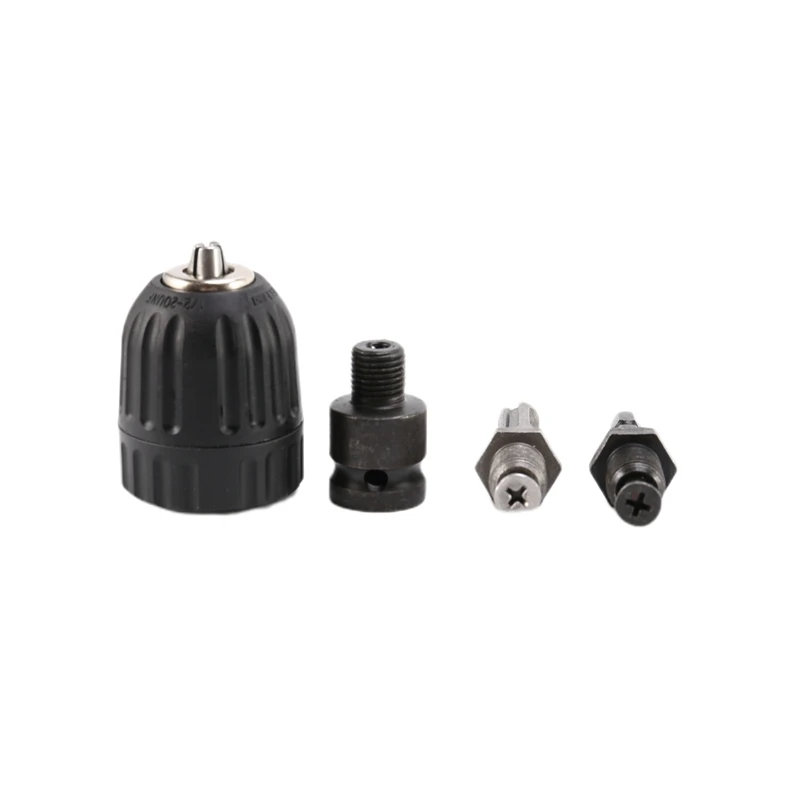 

HOT SALE 0.8-10Mm Precise Keyless Drill Chuck Converter 3/8Inch- 24UNF Thread Quick Change Adapter With SDS-Plus Hex Shank Socke