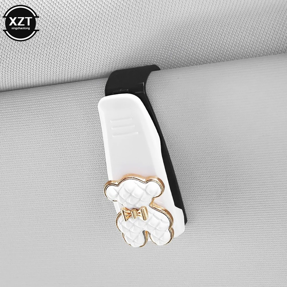 

Автомобильный держатель для очков, зажим для хранения очков для Audi Bmw, Автомобильный интерьер, органайзер, аксессуары, автомобильный держатель для солнцезащитных очков